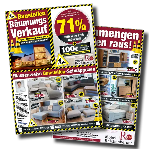 reaumungsverkauf!